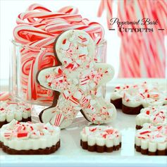 Peppermint Bark Candy Cutouts