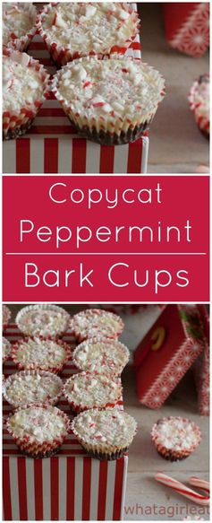 Peppermint Bark Cups