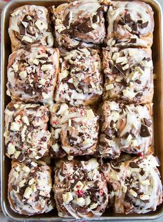 Peppermint Bark Rolls