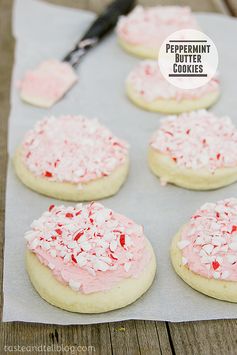 Peppermint Butter Cookies