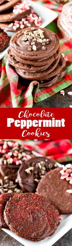 Peppermint Chocolate Cookies