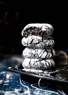 Peppermint Crinkle Cookies