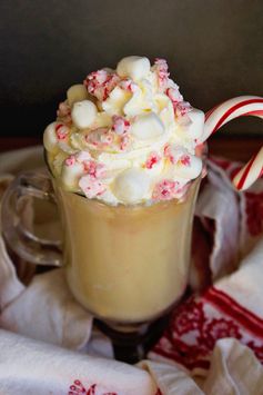 Peppermint Eggnog White Hot Cocoa