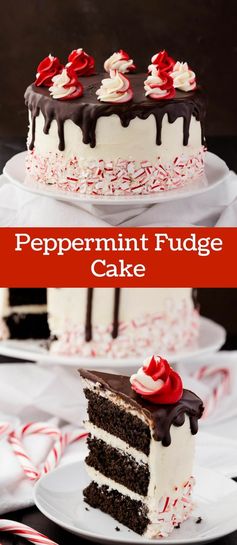 Peppermint Fudge Cake