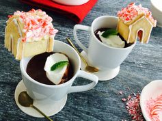 Peppermint Hot Chocolate With Whipped Cream