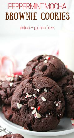 Peppermint Mocha Brownie Cookies