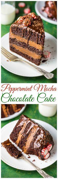 Peppermint Mocha Layer Cake