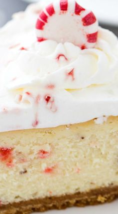 Peppermint White Chocolate Cheesecake