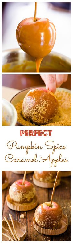 Perfect Pumpkin Spice Caramel Apples