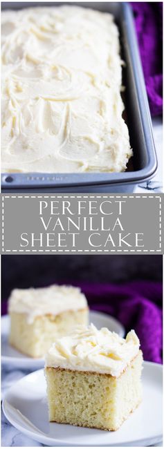 Perfect Vanilla Sheet Cake