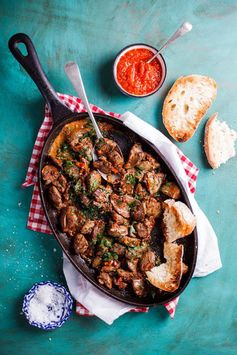 Peri-peri chicken livers