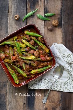 Persian Okra Stew (Khoreshteh Bamieh