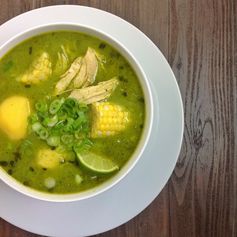 Peruvian Cilantro Chicken Soup