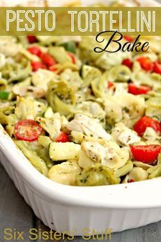 Pesto Tortellini Bake