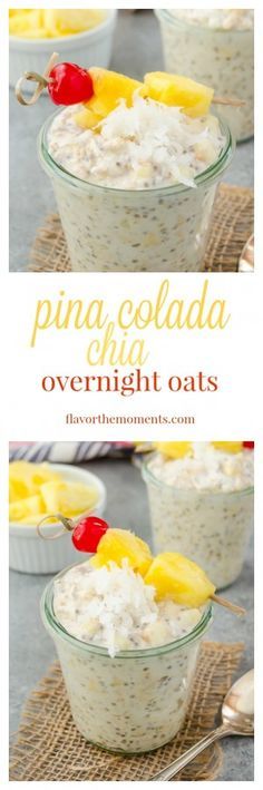 Pina Colada Chia Overnight Oats