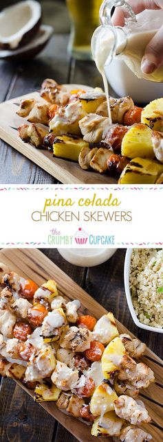 Pina Colada Chicken Skewers