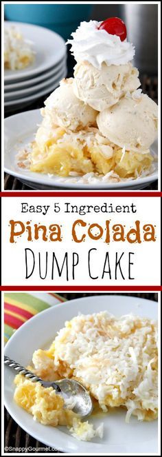 Pina Colada Dump Cake