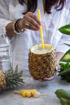 Pineapple and lychee fizz