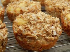 Pineapple coconut oatmeal muffins