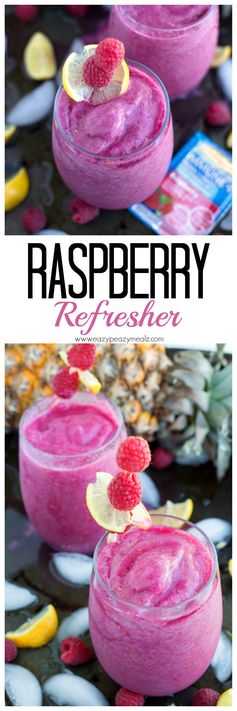 Pineapple Cooler Raspberry Refresher Frozen Drink