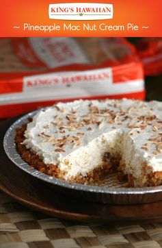 Pineapple Mac Nut Cream Pie