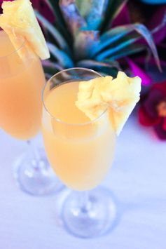 Pineapple mimosa brunch cocktail