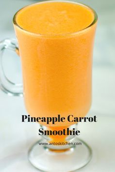 Pineapple smoothie with carrots