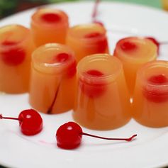 Pineapple Upside Down Jello Shots