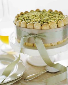 Pistachio Bavarian Cream and Praline