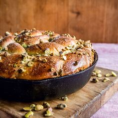 Pistachio-Cherry Danish