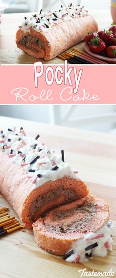 Pocky Roll Cake