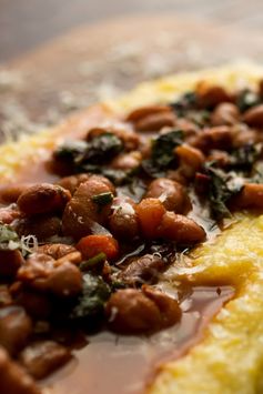 Polenta or Grits With Beans and Chard