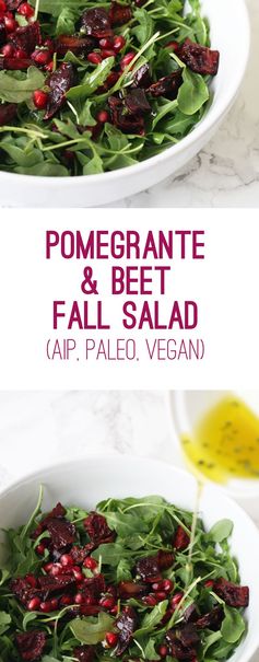 Pomegranate Beet Fall Salad (AIP, Paleo & Vegan