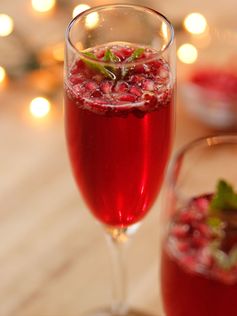 Pomegranate Champagne Cocktail