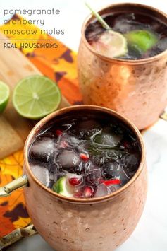 Pomegranate Cranberry Moscow Mules