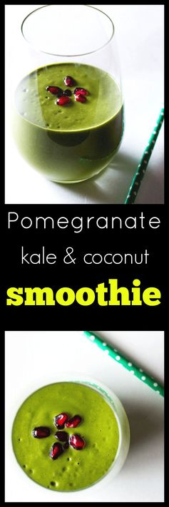 Pomegranate, Kale and Coconut Smoothie