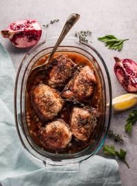 Pomegranate Lemon Roasted Chicken