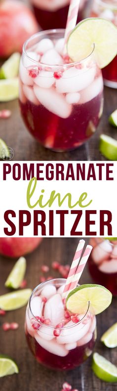 Pomegranate Lime Spritzer