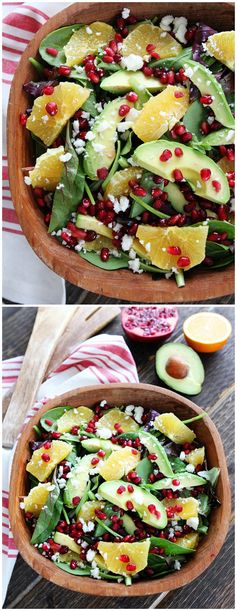 Pomegranate, Orange, and Avocado Salad