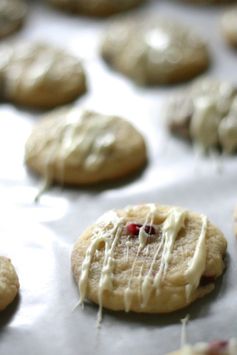 Pomegranate White Chocolate Sugar Cookies