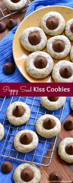 Poppy Seed Kiss Cookies