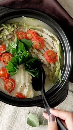 Pork and Chinese Cabbage Mille-Feuille Hot Pot