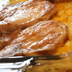 Pork Chop and Hashbrown Casserole