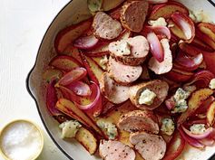 Pork Tenderloin with Blue Cheese and Pears