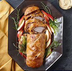 Pork Wellington with Fennel, Apples, and Dijon