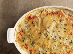 Potato & Celery Root Gratin with Leeks