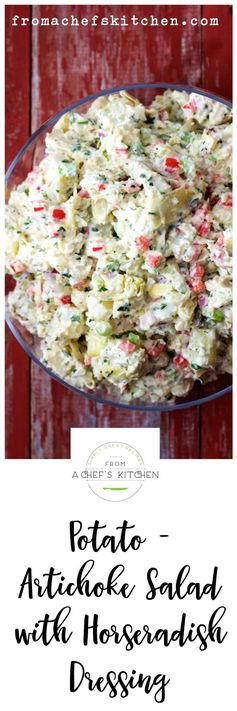 Potato - Artichoke Salad with Horseradish Dressing