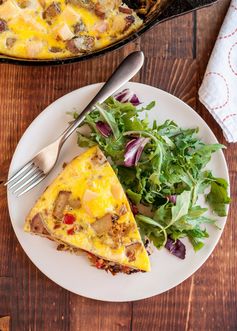 Potato, Red Pepper & Gouda Frittata