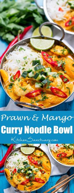 Prawn and Mango Curry Noodle Bowl
