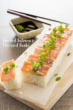 Pressed Sushi with Smoked Salmon